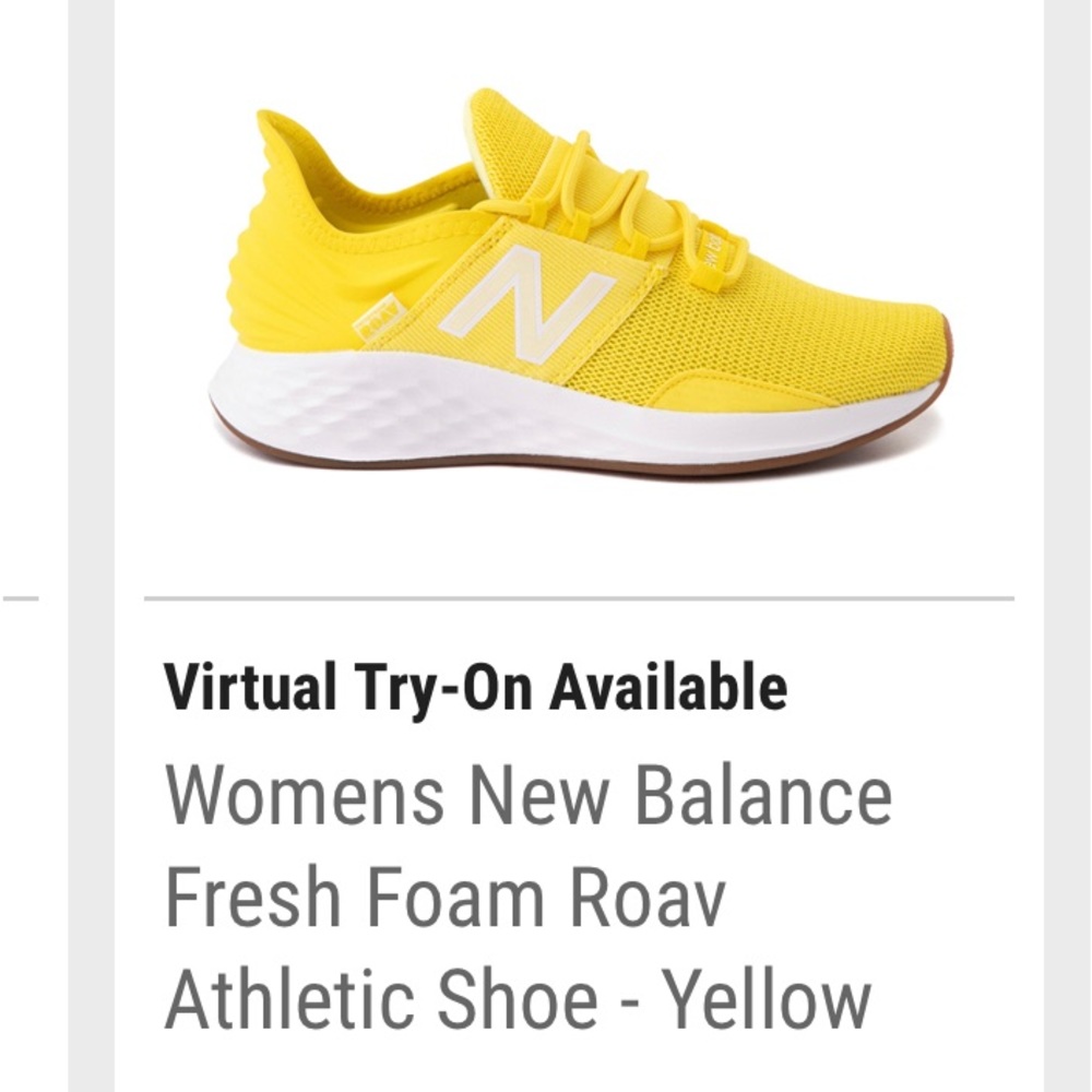 New Balance shoes in yellow. Excellent condition,worn once. Size 7.5 in women’s